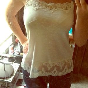Cream tank top