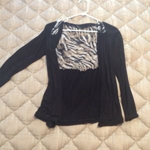 Black/Zebra shirt