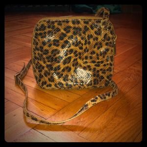 Leopard cross body bag