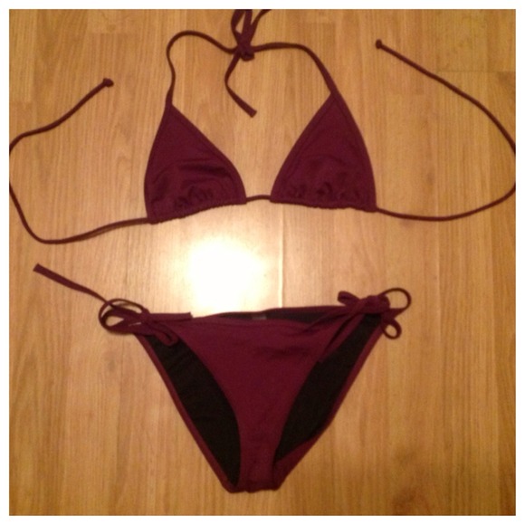 Victoria's Secret triangle top bikini.