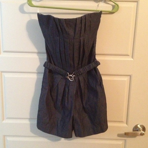 Denim Romper