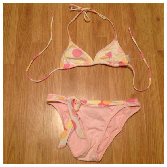 Polka dot bikini.