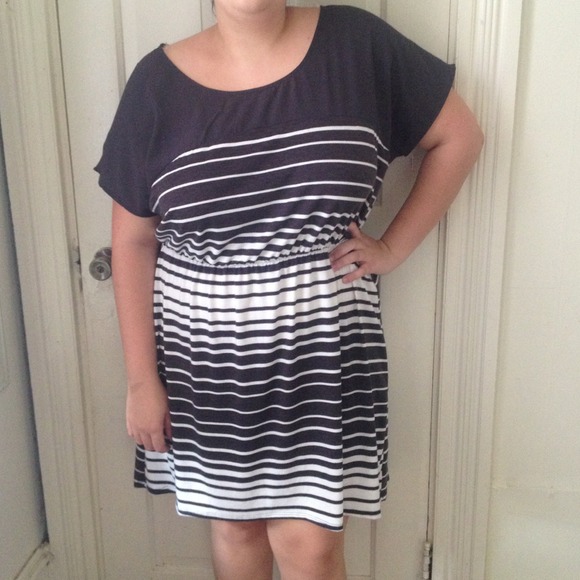 Plus high low dress