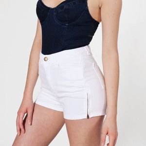 White High Waisted American Apparel Shorts 26/27
