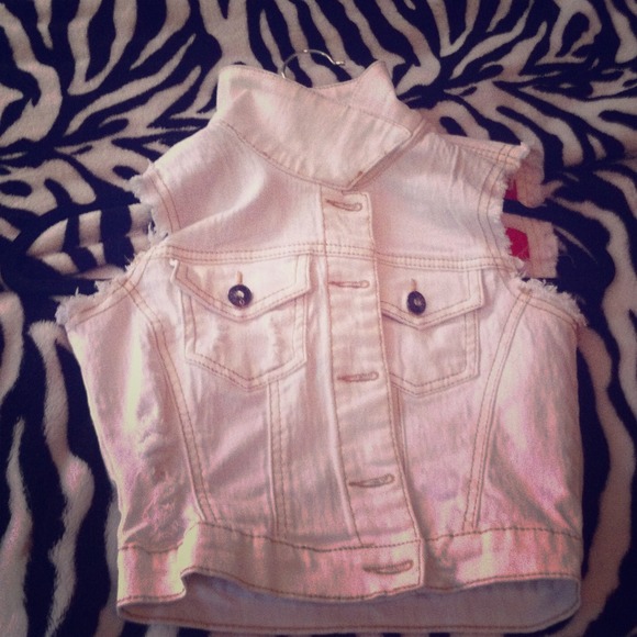 White jean jacket
