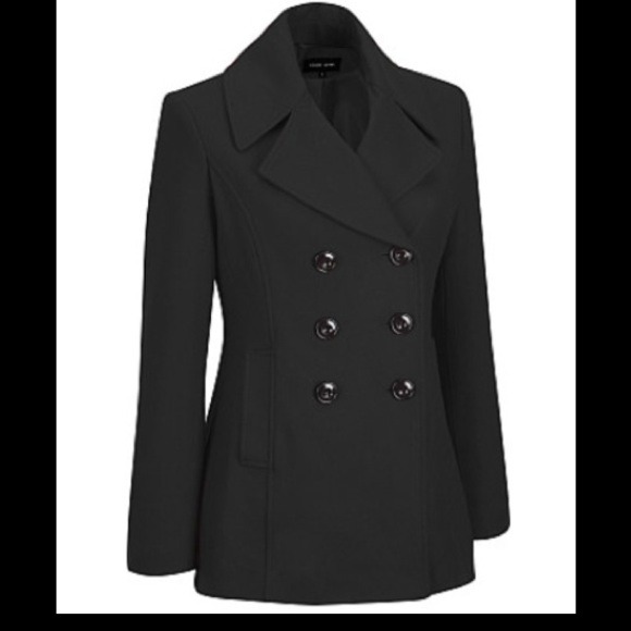 Black wool peacoat. Currently $119 online - Picture 3 of 3