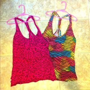 Two racer back tanks