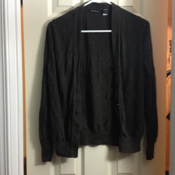 Brown button up sweater