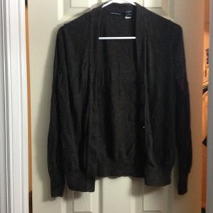 Brown button up sweater