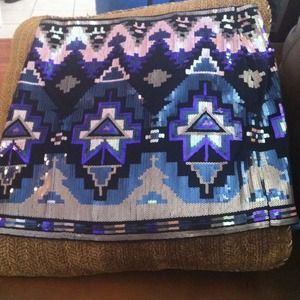 Express sequin skirt