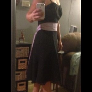 DaVinci black bridesmaid dress