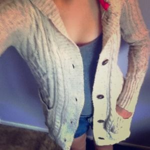 Cream sweater, and orange sweater bundle!