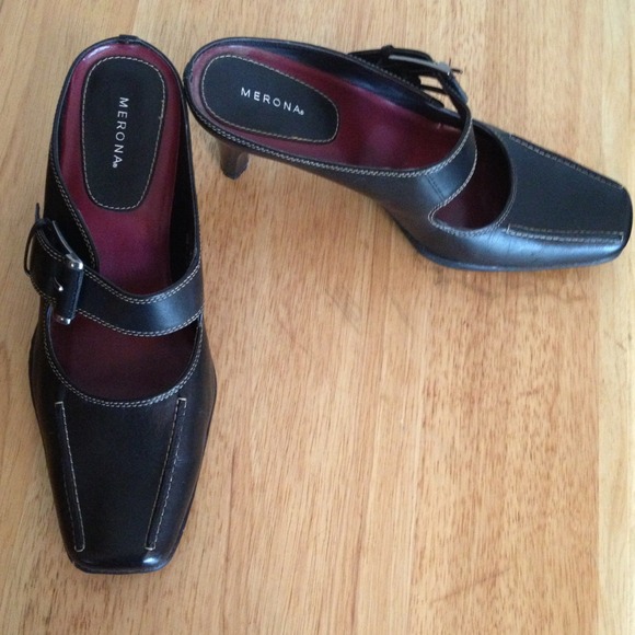 Merona Backless Pumps - Black - Picture 1 of 3