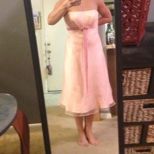 Alfred Angelo peach/pink bridesmaid/formal
