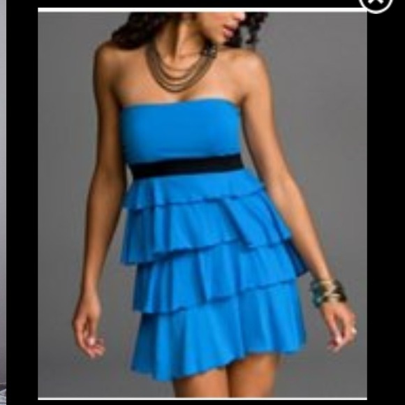 Tiered Ruffle Strapless Dress