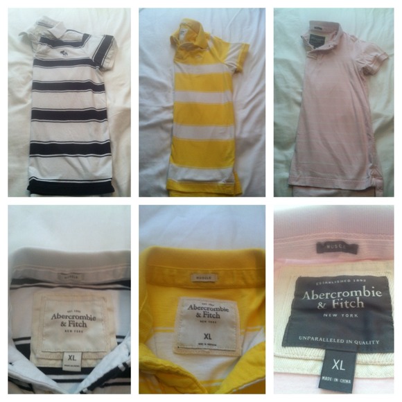 3 Abercrombie & Fitch Muscle shirts