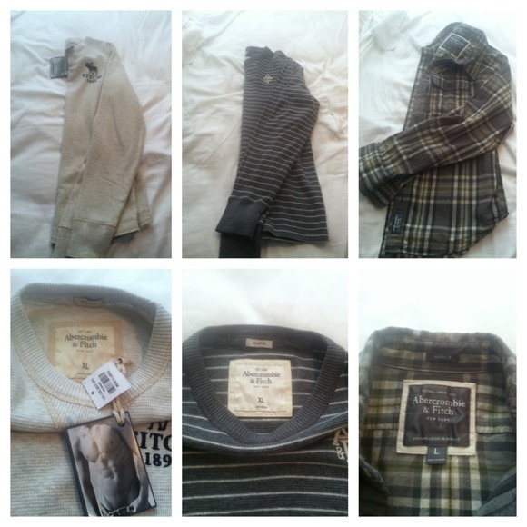 3 Long Sleeve Flannel/Thermal shirts