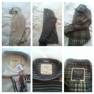 3 Long Sleeve Flannel/Thermal shirts