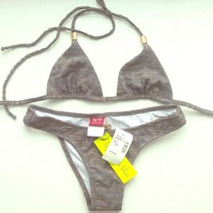 Metallic Bikini NWT! From Saks