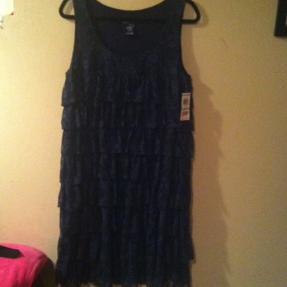 Macys dress navy blue