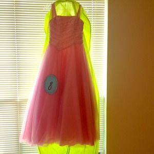 Hot pink pageant dress