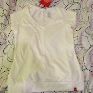 North Face basic white active t-shirt