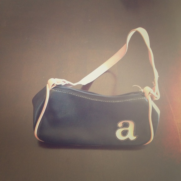 Monogrammed "A" handbag