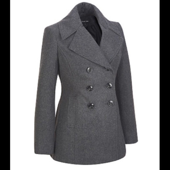 Gray peacoat