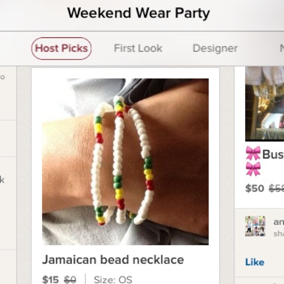 🎀HP🎀 Jamaican bead necklace - Picture 1 of 4