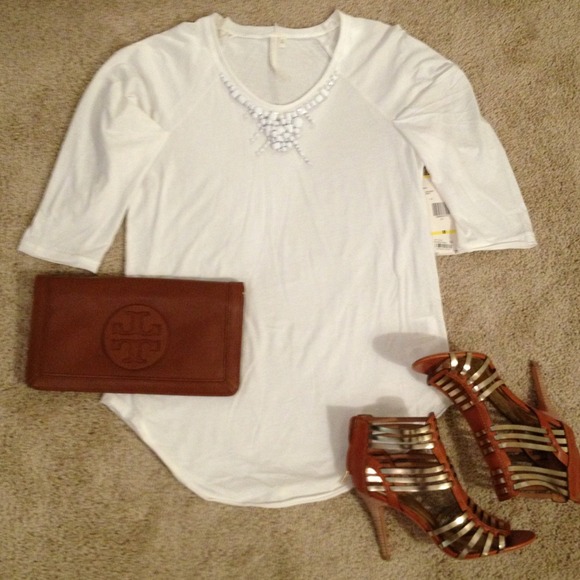 Bejeweled Puff Sleeve Rachel Roy Tunic Top!! NWT!!