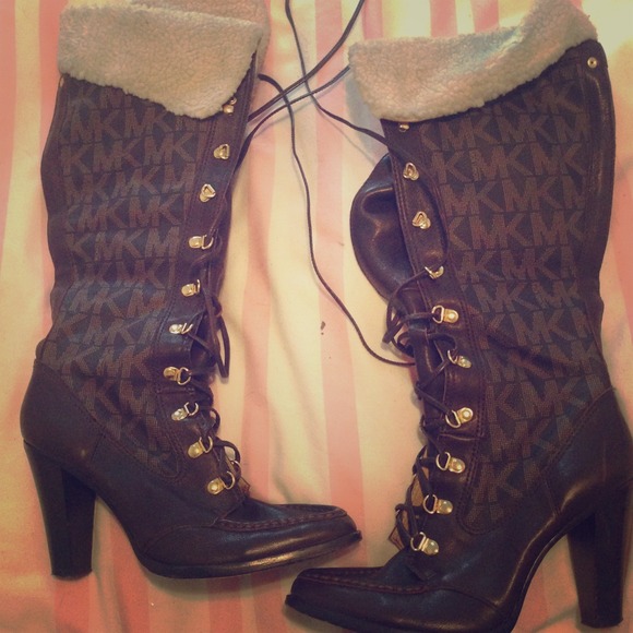 Michael Kors leather winter boots.