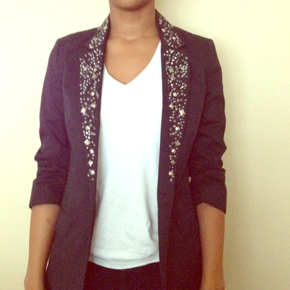 Black Embellished Blazer