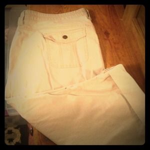 Plus Size tan capris