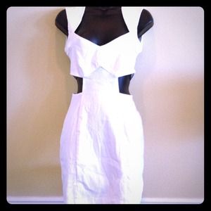 Nasty Gal heat dress/white dress Xs