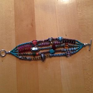 Hand beaded bracelet