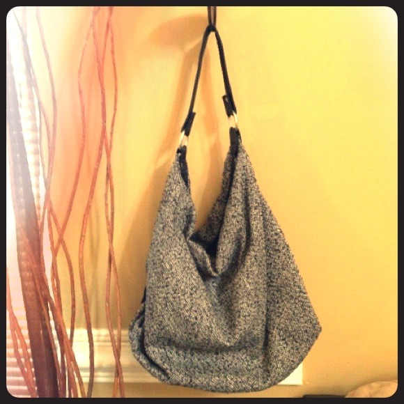 Gray Tweed Bag