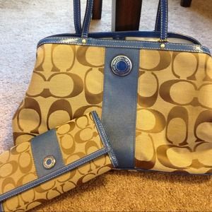 Coach authentic handbag & wallet .negotiable
