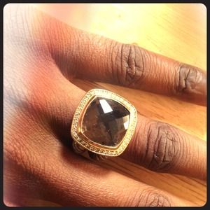 David Yurman Albion 14 MM Smoky Quartz Ring