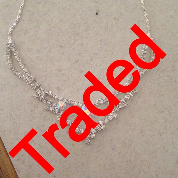 Fake diamond necklace