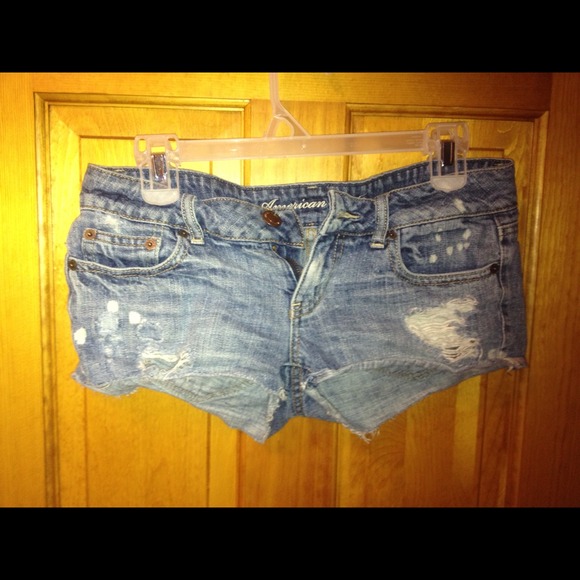 light jean shorts