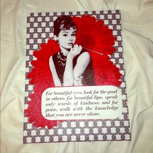 Audrey Hepburn canvas