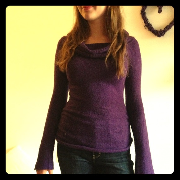 Loose turtleneck sweater