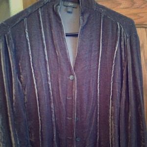 SOLD J. Jill Velvet Blouse