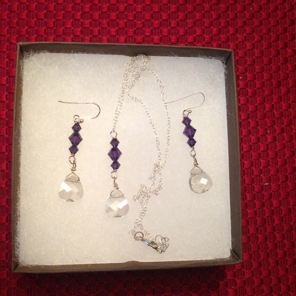 Swarovski necklace/earring set.