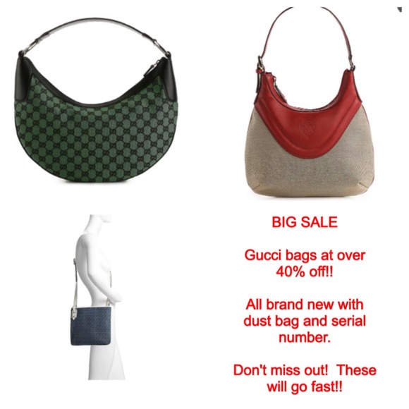 New Gucci bags ... Over 40% off!!