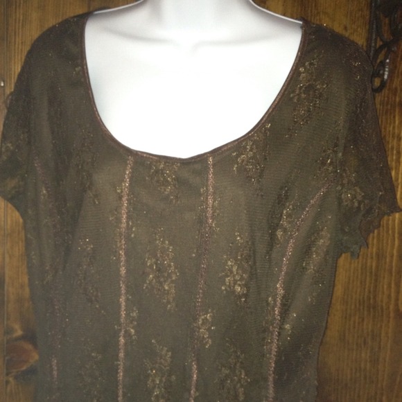 ***$5*** Cato Lace with lined top XL