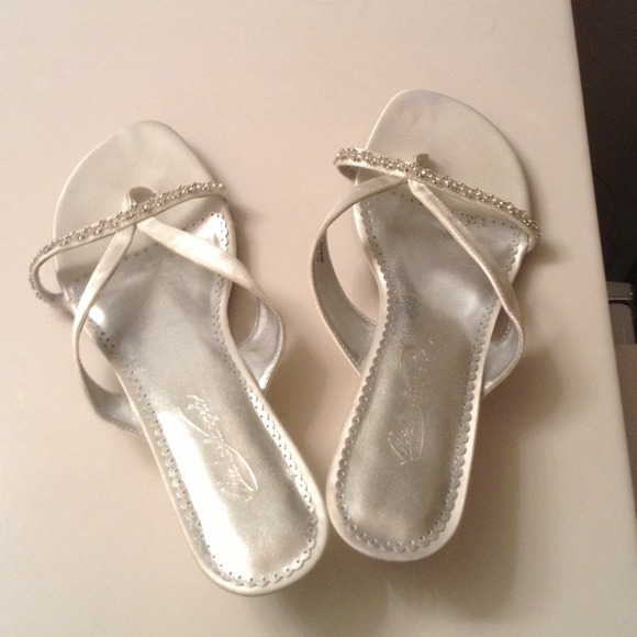 Shoes - Reduced..Beautiful white wedding shoes worn once