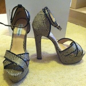 Steve Madden Rada Sandal - Black/Multi - Size 6.5