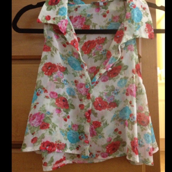 Floral LF crop top