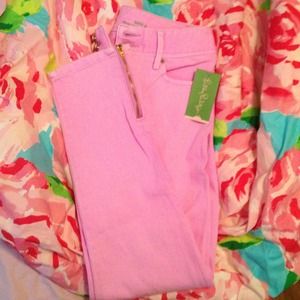 Lilly Pulitzer® Pink Hyacint Skinny Mini Jeans
